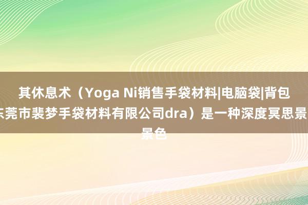 其休息术(Yoga Ni销售手袋材料|电脑袋|背包|东莞市裴梦手袋材料有限公司dra)是一种深度冥思景色